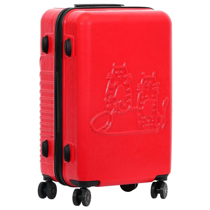 Biggdesign Cats Suitcase Luggage, Red, Medium_voghion.com