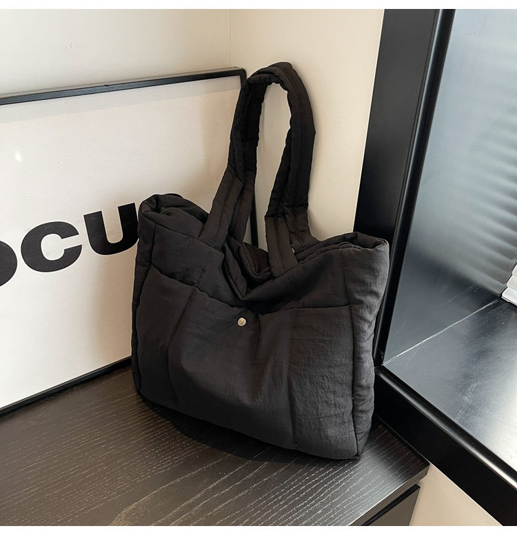 Borsa tote popolare per pendolari di grande capacità autunno/inverno 2024, nuova borsa a tracolla versatile in stile occidentale e per il tempo libero_voghion.com
