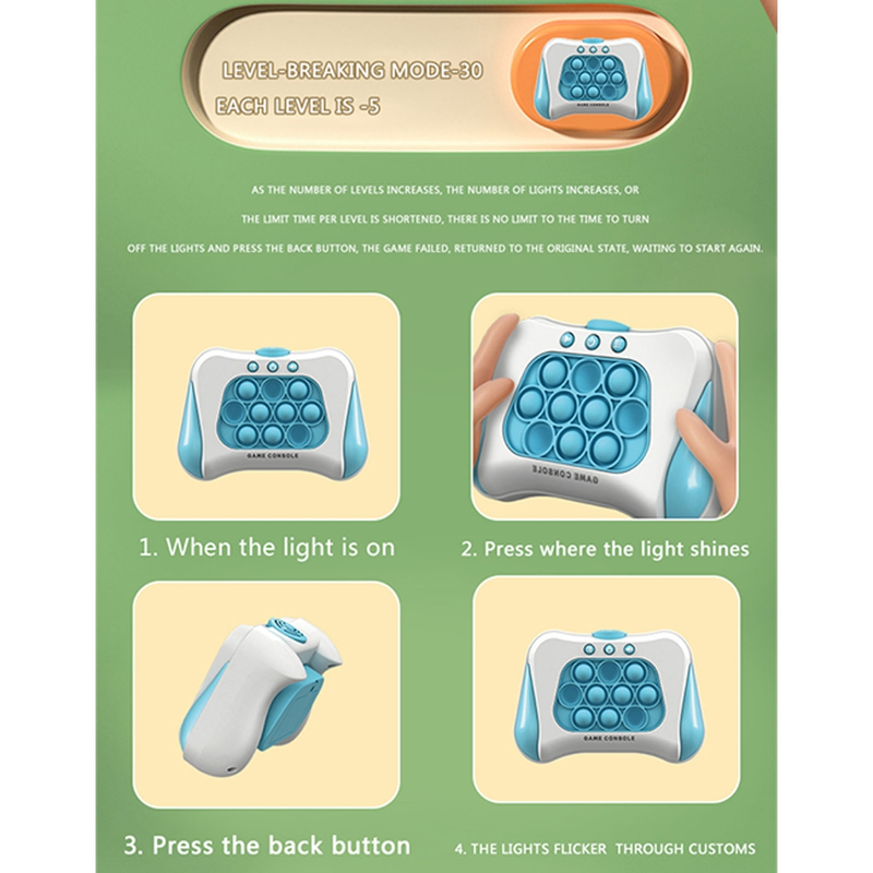 Decompression Push Bubble Game Console Toy Autistic Kids Stress Relief Fidget_voghion.com