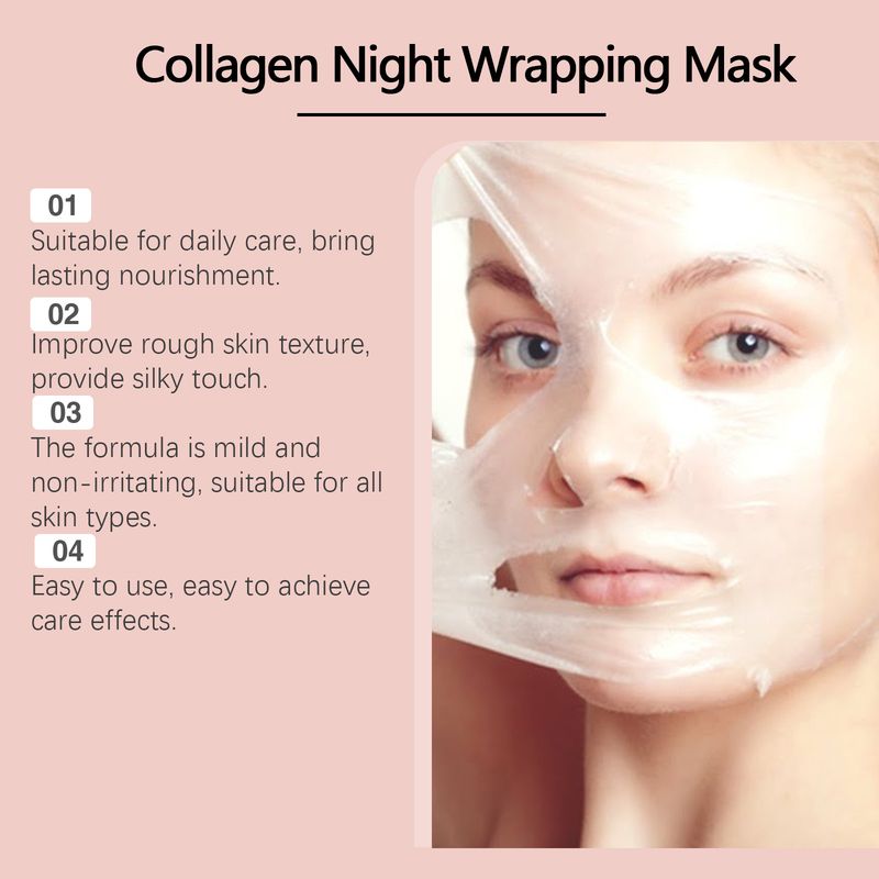 Hoygi Collagen Tear Mask Gentle Exfoliating, Hydrating, Nourishing And Firming Skin Mask_voghion.com