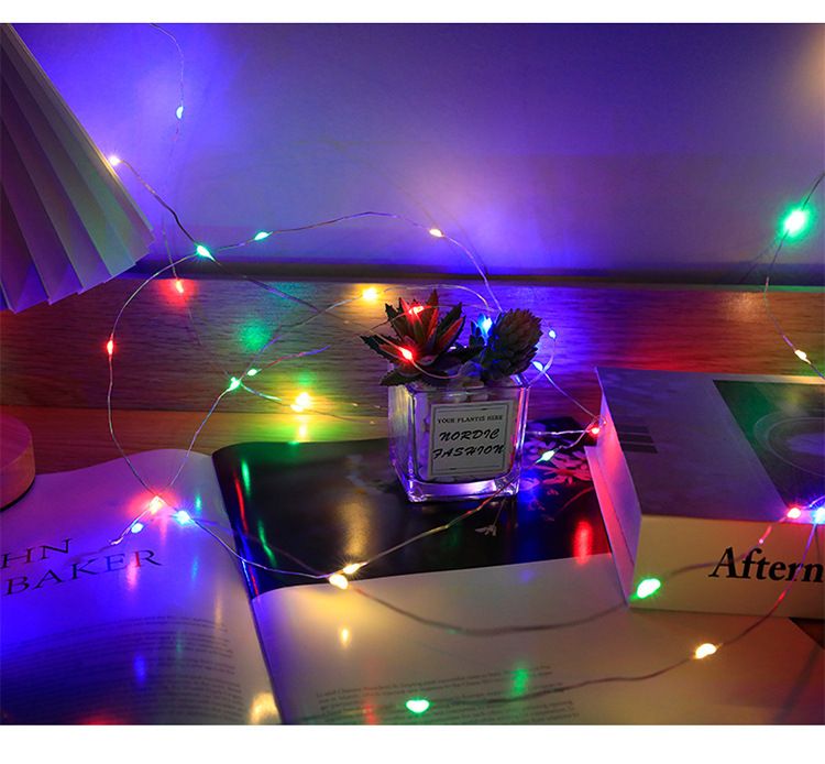 Battery Operated Copper Wire LED String Lights – IP44 Waterproof Fairy Lights For Balloons, Gift Boxes & Party Decor, 10ft/20ft/30ft Length Options_voghion.com