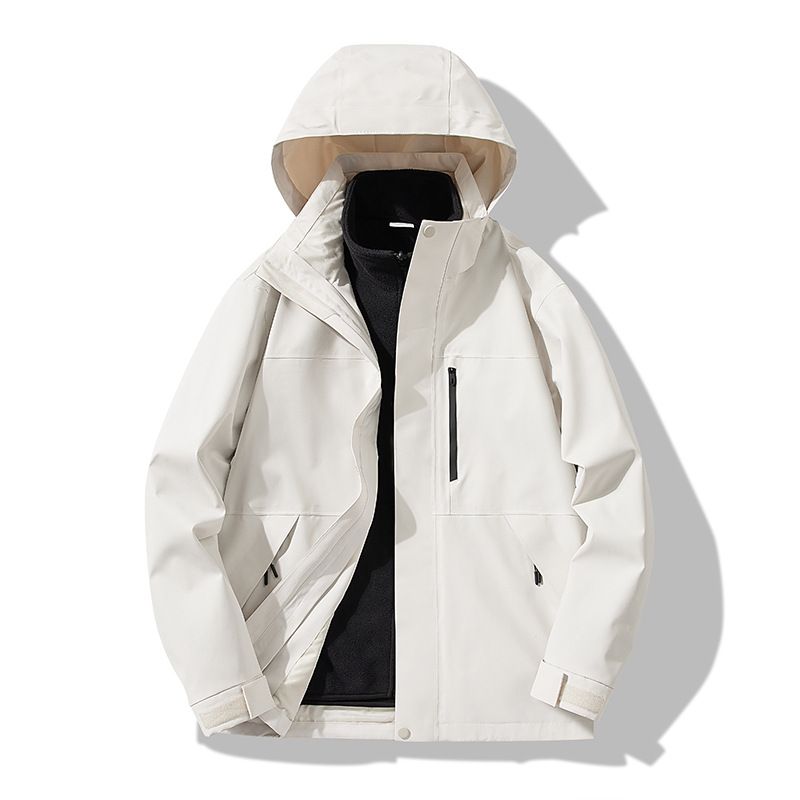 Brand Same Style And Women, 3-in-1 Down Fleece Liner, Outdoor Windproof Waterproof Warm Hiking Jacket For Men_voghion.com