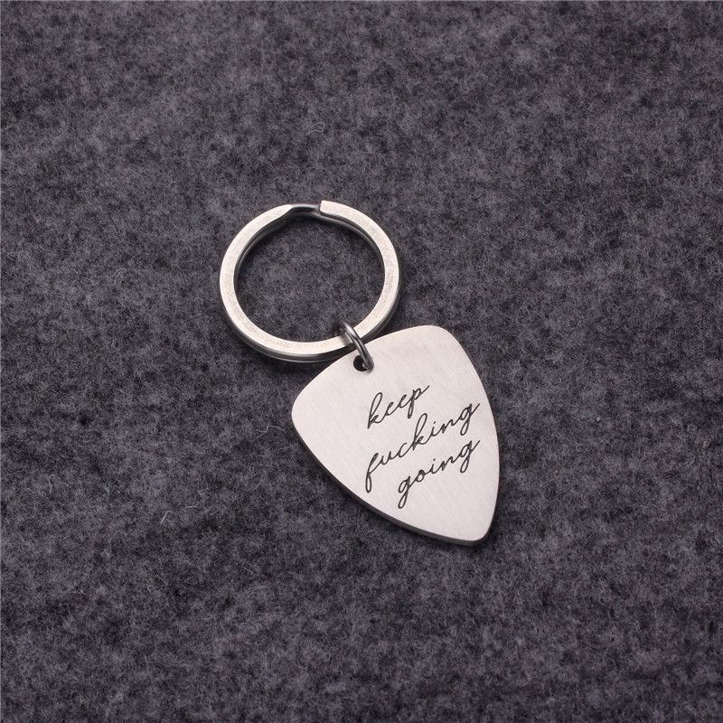 A gitárlapátok fakulás nélkül gravírozhatók, páros szerelmes titán nyaklánc, egyszerű és divatos rozsdamentes acél_voghion.com