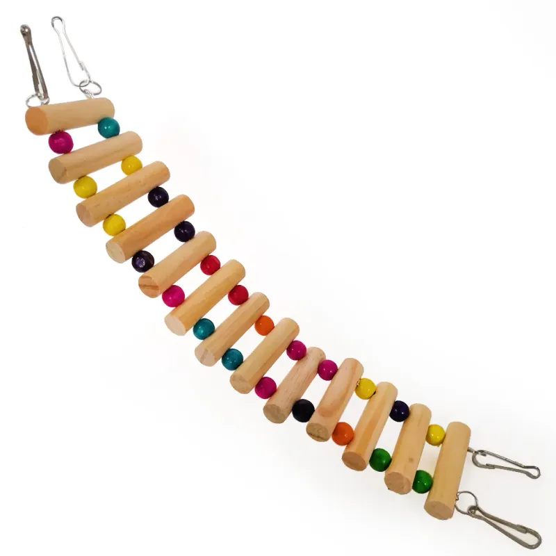Criceto in legno che sale le scale, pappagallo, criceto, giocattoli da gioco, porcellino d'India, cincillà, altalena, giocattoli sportivi, prodotti per piccoli animali_voghion.com