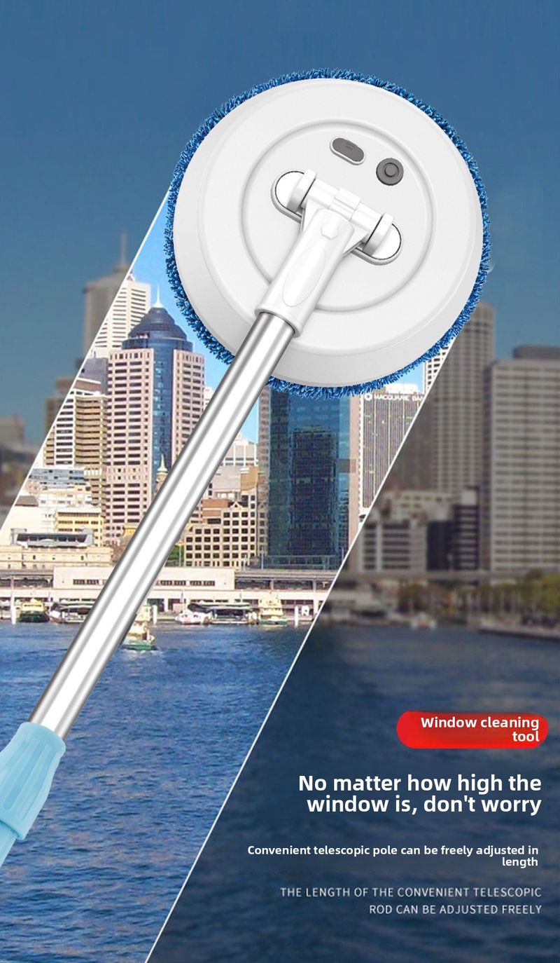 Cross-Border Robot Telescopisch Glasgereedschap Plafond Interieur Exterieur Raamreinigingsborstel Droog en Nat Dubbel Gebruik Reiniger_voghion.com