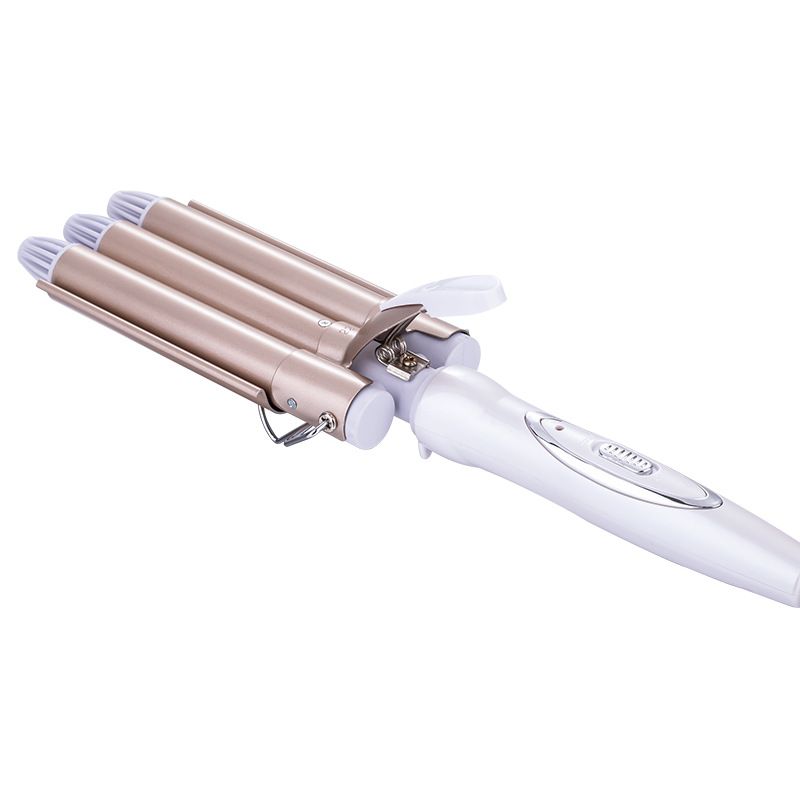 Jianda Ceramic Glaze Large Stick Rod Egg Roll Head Three Tube Curling Iron_voghion.com