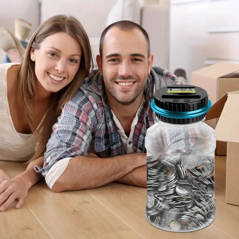 Elektronik Kumbara Sayaç Madeni Para Dijital LCD Sayma Madeni Para Para Tasarruf Kutusu Kavanoz Madeni Para Saklama Kutusu USD EURO Para Hediyeleri İçin_voghion.com