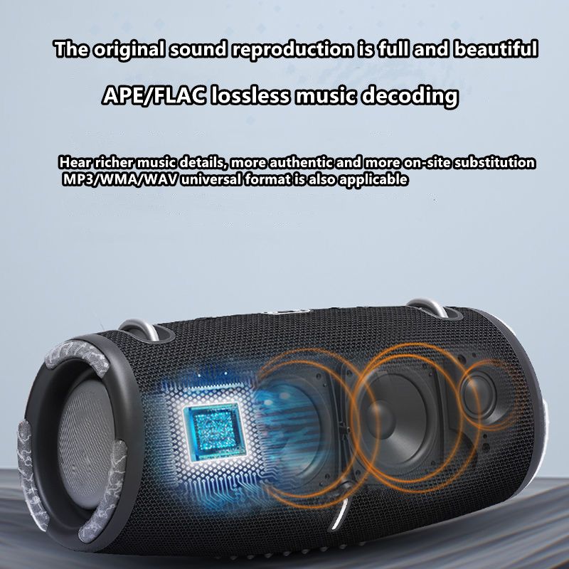 Výkonný Bluetooth reproduktor Přenosný RGB Barevné světlo Voděodolný Bezdrátový Subwoofer 360 Stereo Surround Tws FM Boombox_voghion.com