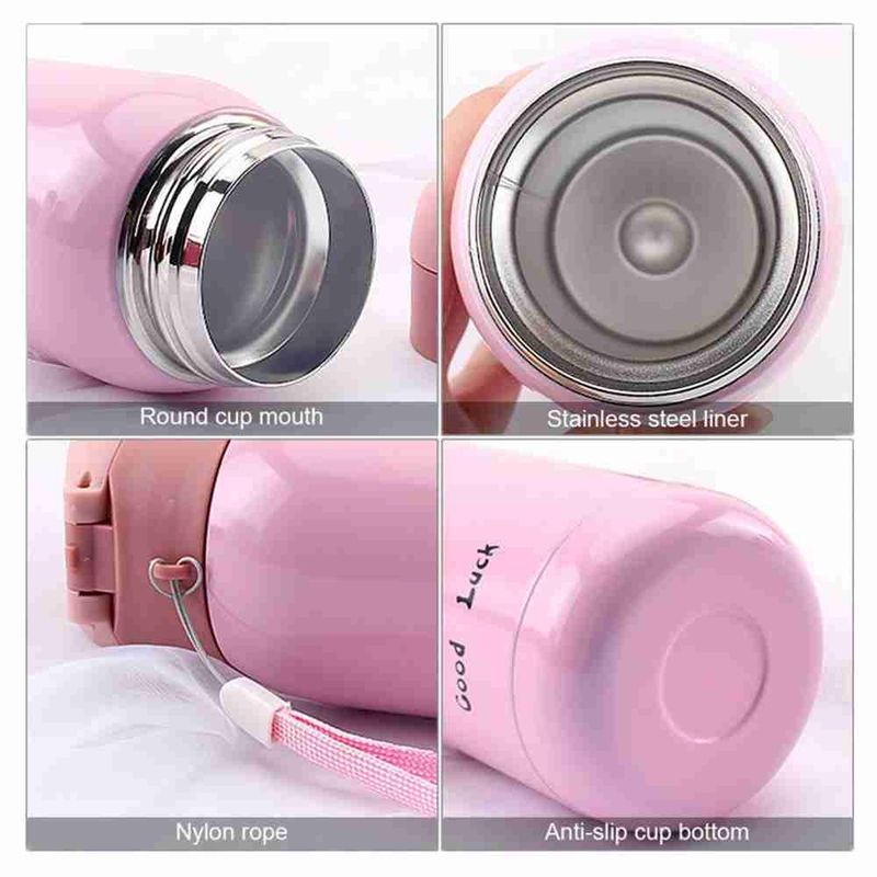 360 ml Cartoon-Thermosflasche für Kinder, Edelstahl-Vakuumflasche, Wasserflasche, Thermobecher für unterwegs_voghion.com