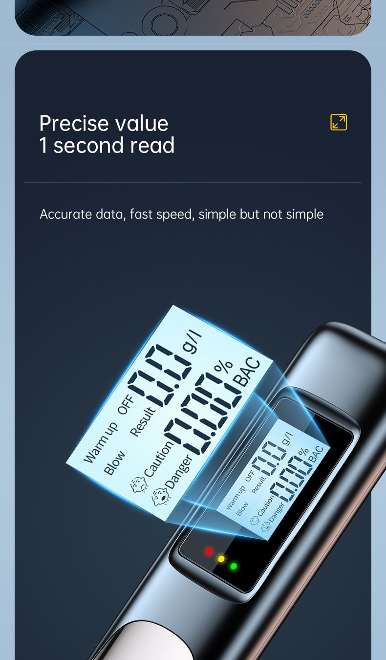 High-Precision Drunk Driving Detector Hot-Selling Breath Alcohol Tester_voghion.com