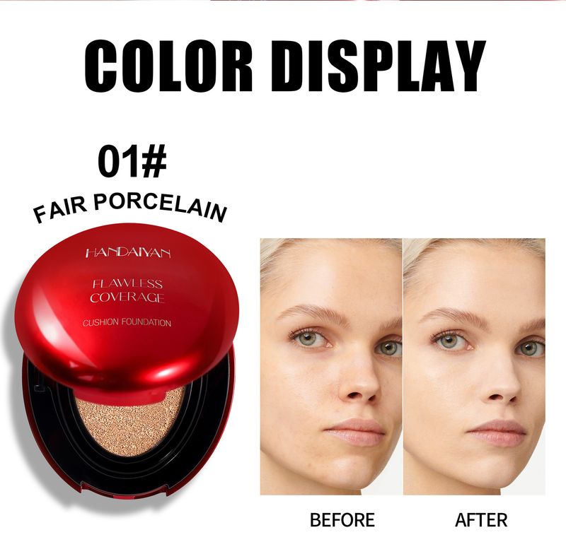 HANDAIYAN Red Shell Foundation - Full Coverage, Long-Lasting, Non-Fading, Oil-Control & Non-Caking For Oily Skin_voghion.com