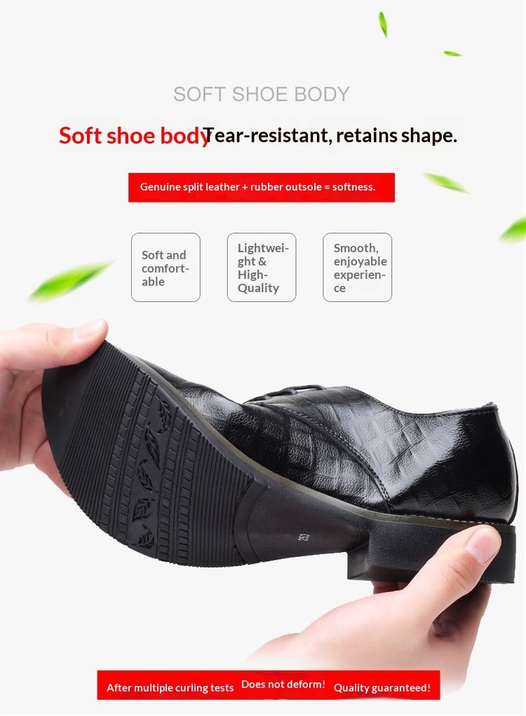 Glide Herren Business-Casual-Schnürschuhe aus echtem Leder mit spitzer Zehenpartie, ideal für Büro, Trauzeugen, Hochzeiten und mehr. Bequem und komfortabel._voghion.com