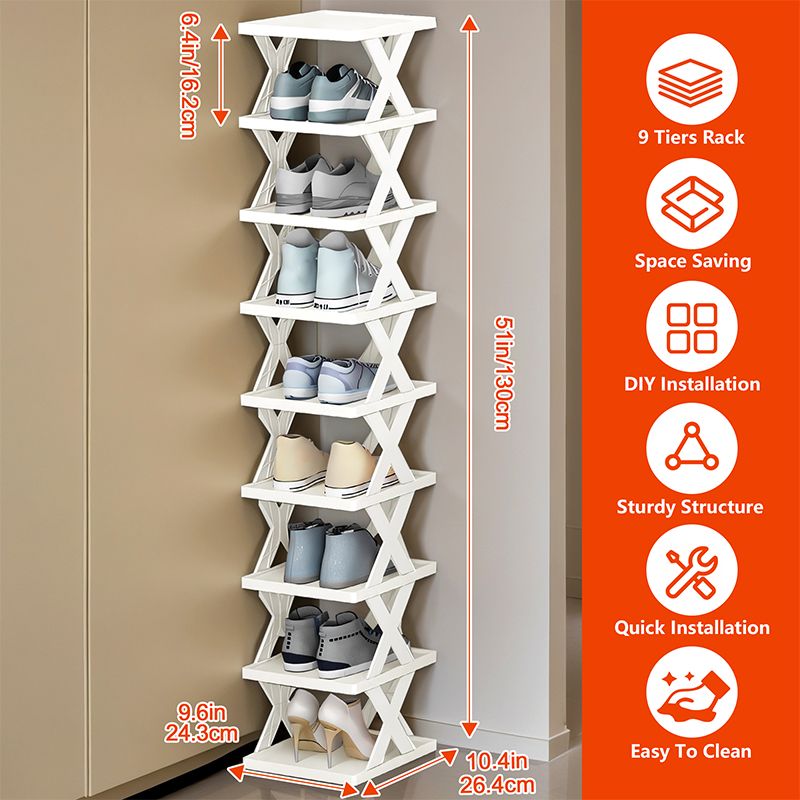 Lagerorganisator Abnehmbare Schuhregale Sparen Familienhaushaltsregal Mehrschichtiges einfaches Schuhregal Farbschrank_voghion.com