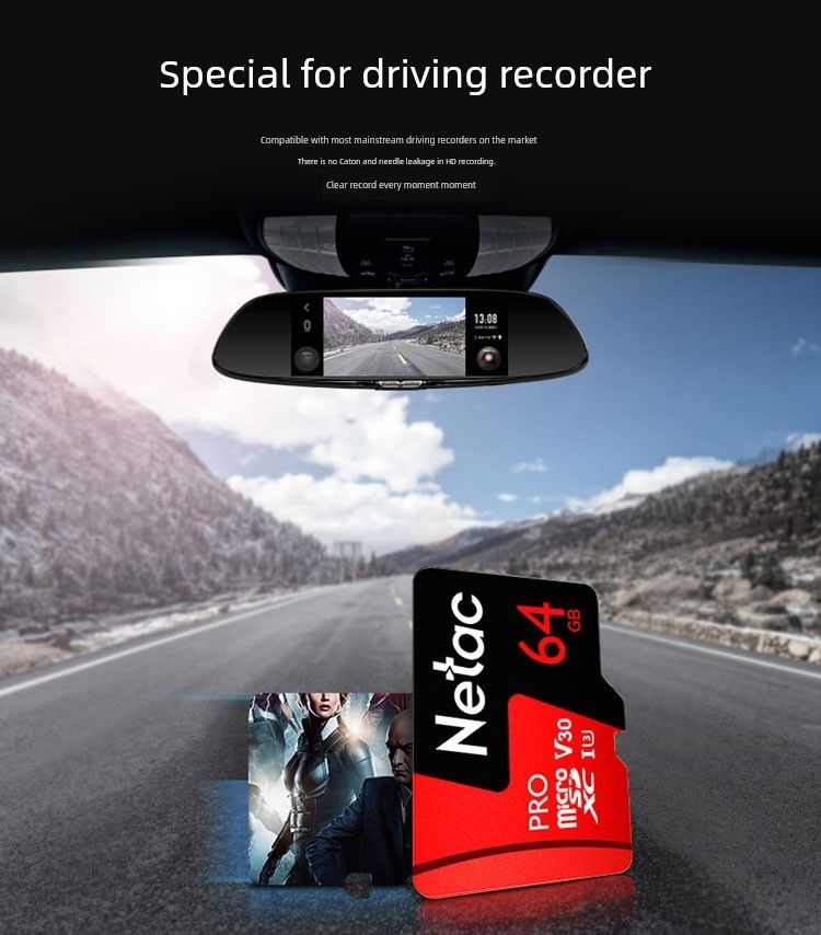 Langke 64G Driving Recorder High-Speed TF Mobile Phone SD Monitoring Flash Memory Card Camera_voghion.com