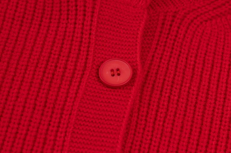 Elegant Street Style Warm 24 Winter New Sweet Girl Versatile Atmosphere Loose Cardigan Sweater_voghion.com
