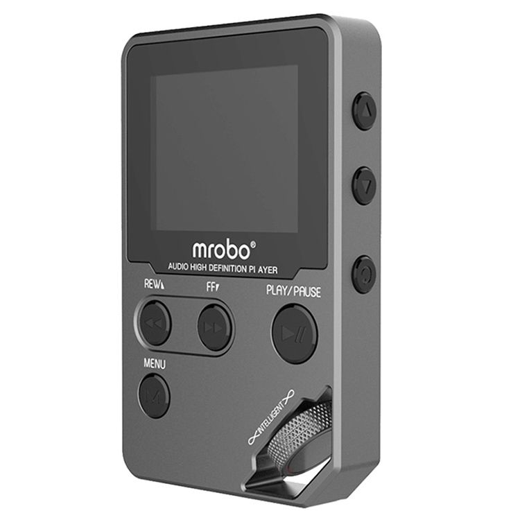 1,8 tums HIFI MP3-spelare i metall med hög ljudkvalitet, förlustfri musikspelare för instegsbruk, stöd för TF-kort/FM/e-bok, minnesstorlek: 8 GB (grå)_voghion.com