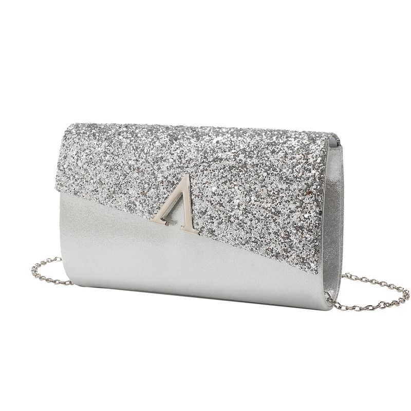 Borsa da sera alla moda a forma di V, pochette con strass lucidi, collana con ciondolo a goccia e orecchini, borsa da sposa, borsa da festa, borsa da discoteca_voghion.com