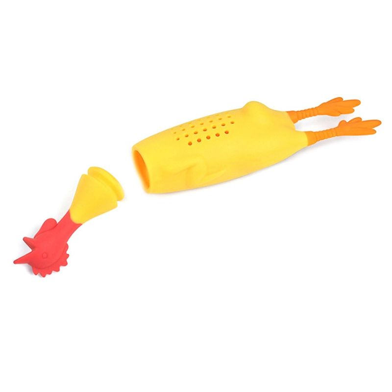 3 pezzi carino in silicone pollo gallo gallina infusore in silicone per teiera condimento contenitore per spezie scatola riutilizzabile OK 0988_voghion.com