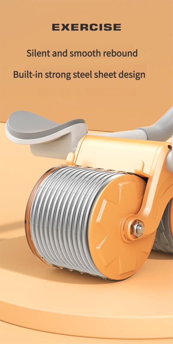 Elbow Support Fitness Equipment Machine Artifact Home Automatic Rebound Abdominal Wheel Non-Slip_voghion.com
