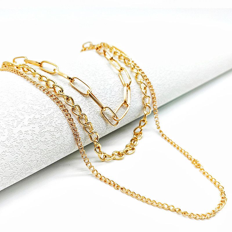 Accessori Personalità Pantaloni Versatili Spessi a Forma di U Semplici Nappe Multistrato Catena per la Vita per le Donne_voghion.com