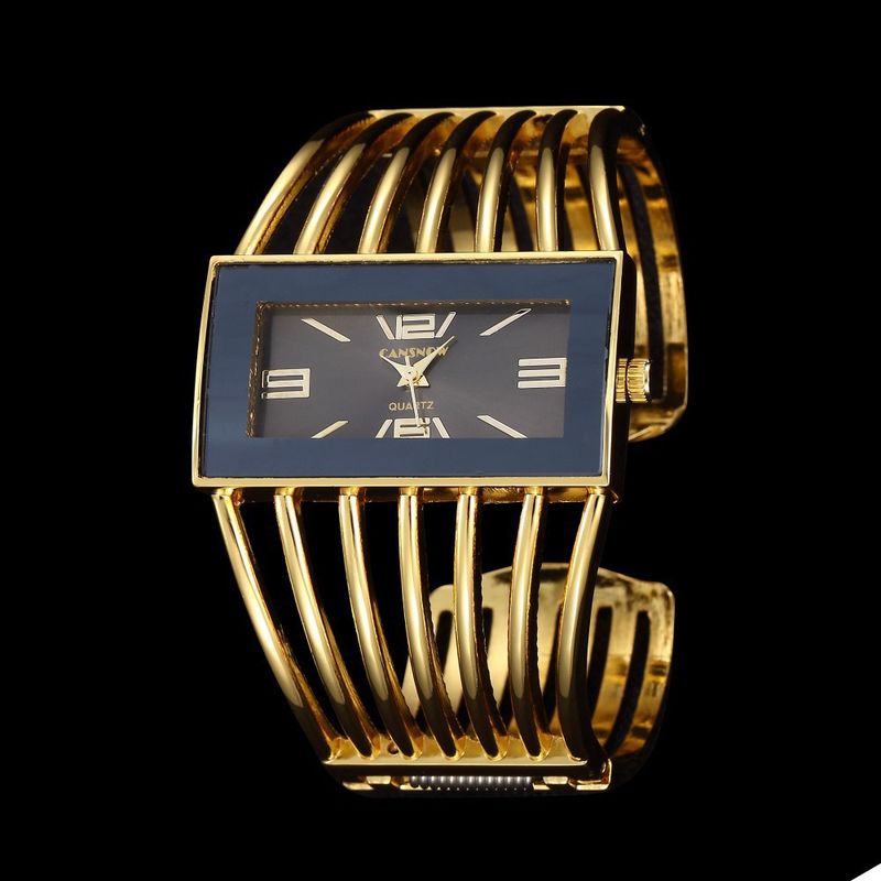 New Style Hollow Wrist Creative Rectangular Dial Ladies Versatile Quartz Women's Watch_voghion.com