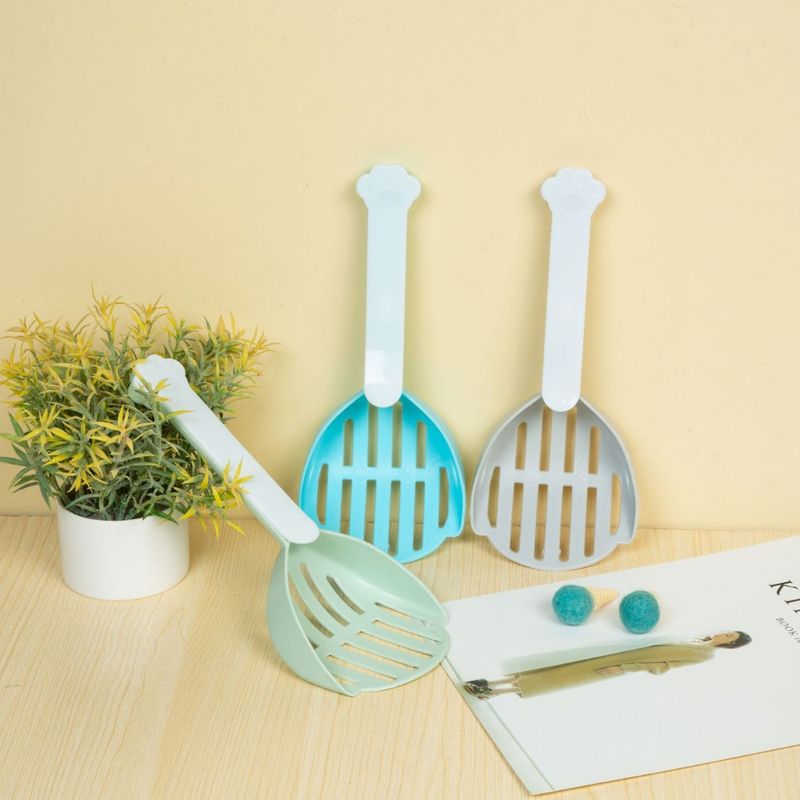 for Toilet Box Cleaning Long Handle Waste Large Hole Tofu Cat Litter Scoop_voghion.com