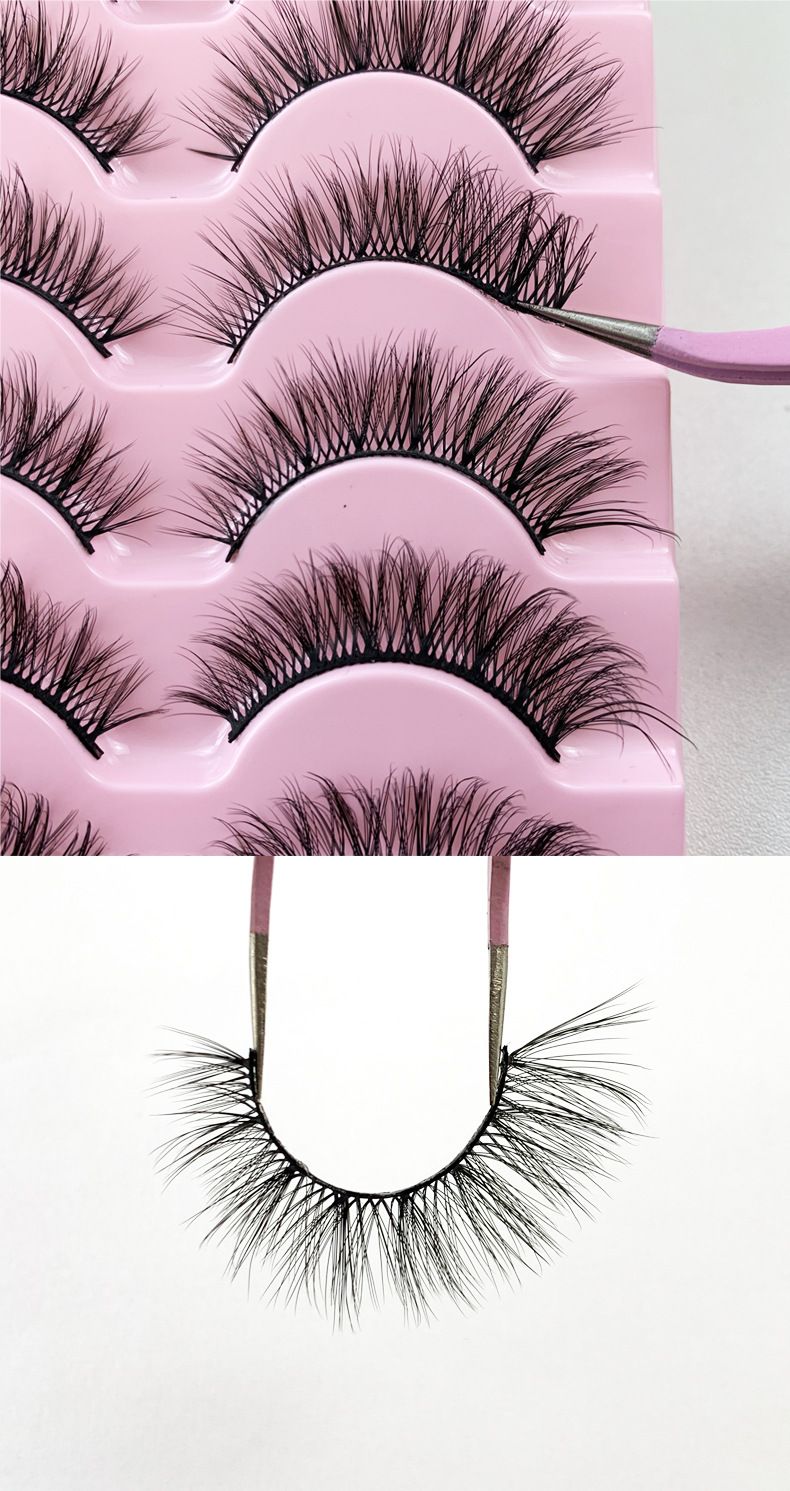 14 Pairs of Shaggy and messy false eyelashes Curl thick lashes_voghion.com