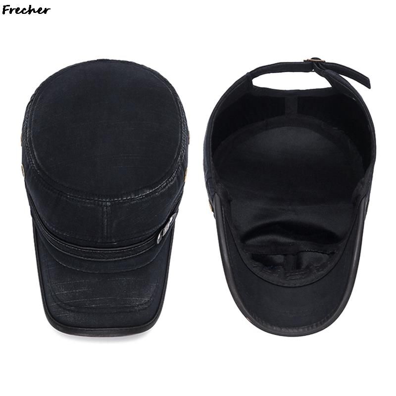Fashion Vintage Jeans Military Cap Men Flat Top Cadet Army Caps Hunting Combat Tactical Visors Hat Comfortable Breathable Denim_voghion.com