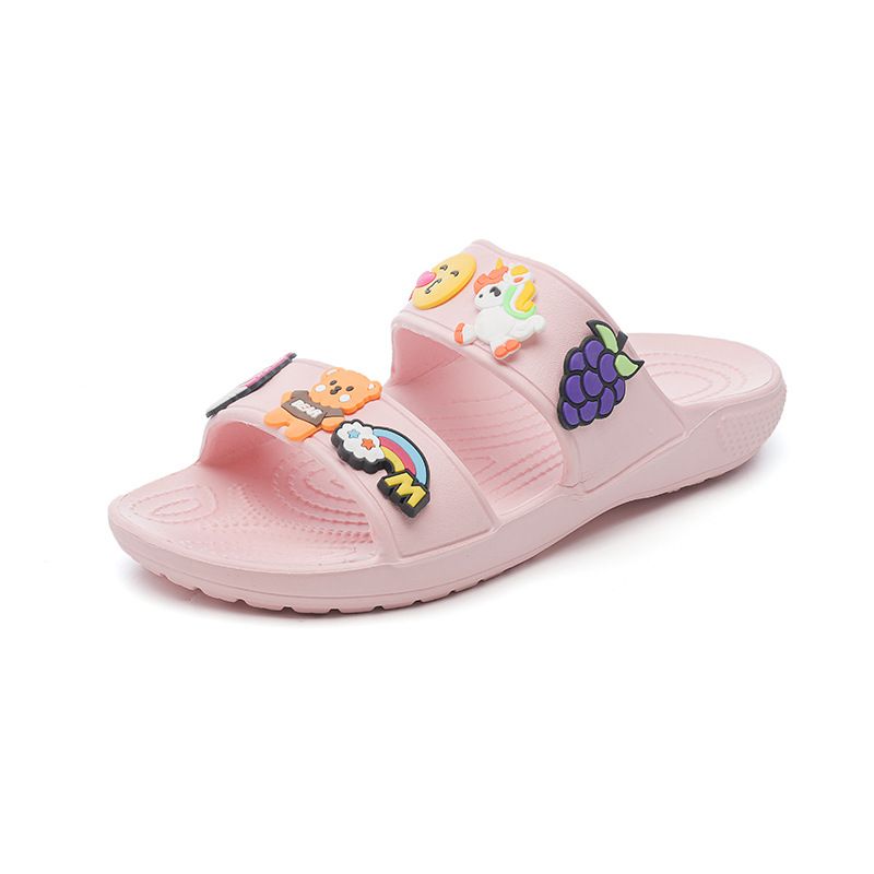 Stepping Feces Feels Like For Women In Summer. Wearing Soft Soled One Line Slippers On The Outside, Wearing Thick Soles,_voghion.com