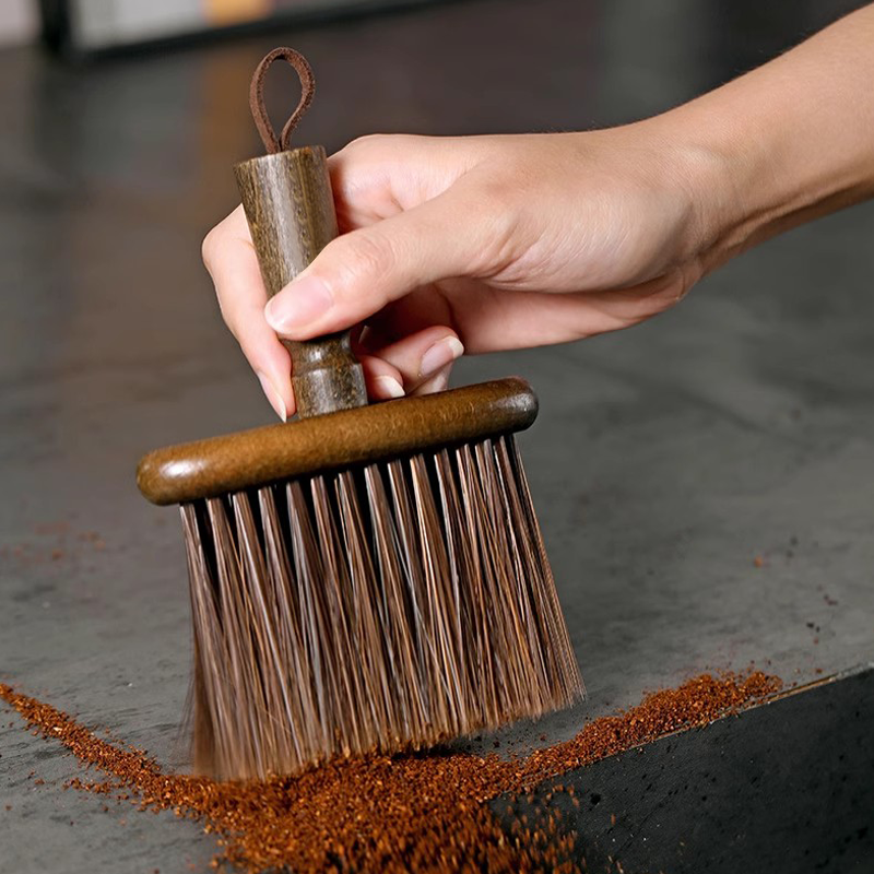 Pulver Bar Zähler Desktop Kaffee Maschine Gründe Staub Reinigung Artefakt Haushalt Massivholz Borsten Pinsel Werkzeug_voghion.com