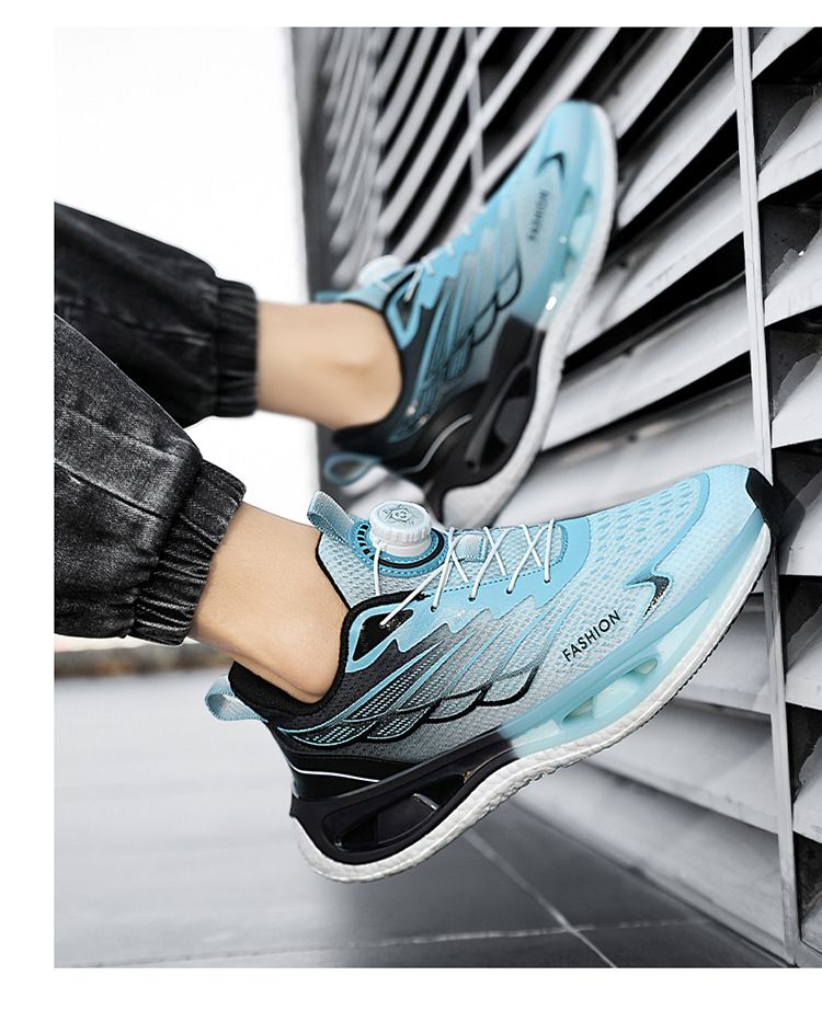 Nuove scarpe da ginnastica per adolescenti con bottoni rotanti a molla ammortizzanti Popcorn running shoes_voghion.com