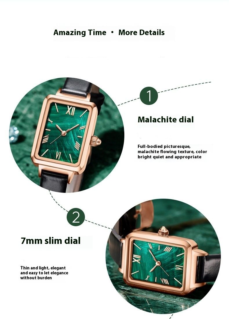 New light luxury ladies small simple temperament small square watch_voghion.com