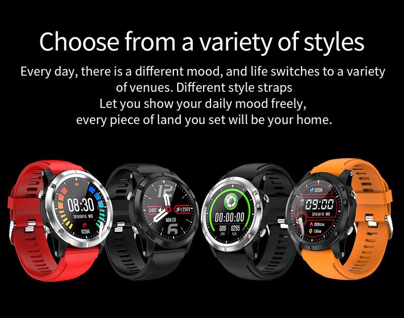 T5 Sports Smart Watch Bracelet Multi-Sport Mode Full Circle Touch Screen Heart Rate Blood Pressure Monitoring_voghion.com
