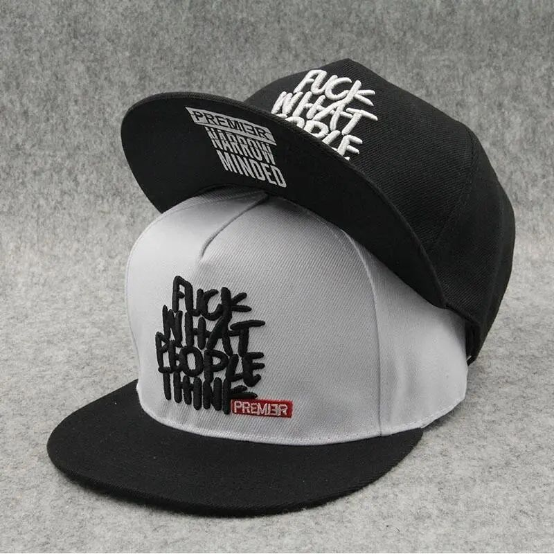 Hatt koreanskt mode för män Hiphop-hatt Broderad Baseballkeps med platt brätte Dam Vår Sommar Fritid Mångsidig Sol_voghion.com