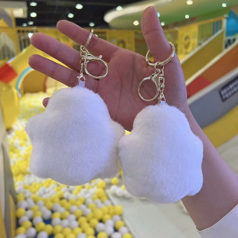 Halloween Ghost Keychain Plush Toy - Cute Backpack Accessory For Couples, Friends & Halloween Decor (10cm Height, PP Cotton Filling, Soft Short Plush)_voghion.com