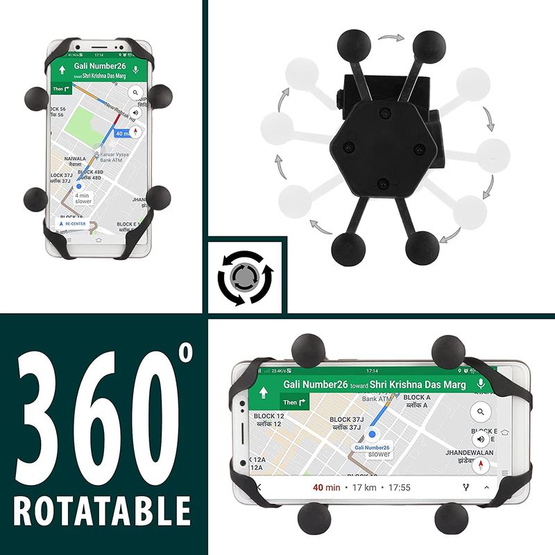 Motorrad Handy Halter Mit USB Ladegerät Motorrad Bike Lenker Ständer Halterung_voghion.com