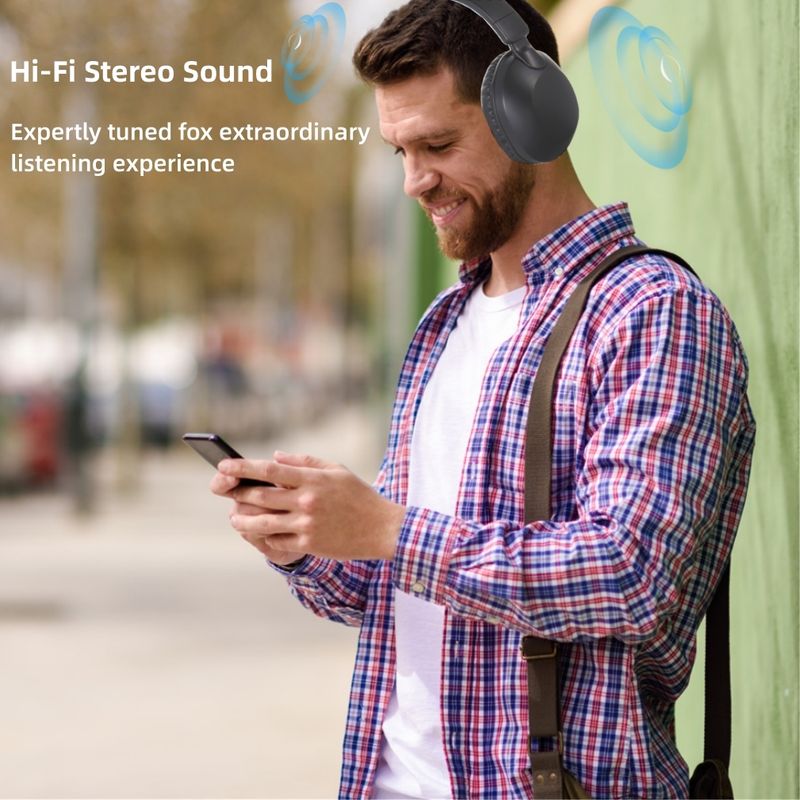NOVE SODO SD1102 bežične slušalice 5.3" sklopive stereo slušalice preko uha, Bluetooth slušalice_voghion.com