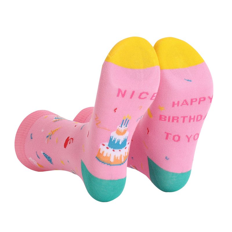 Calzini regalo di compleanno taglie forti Calzini tubolari spessi in cotone pettinato autunno inverno Calzini natalizi_voghion.com