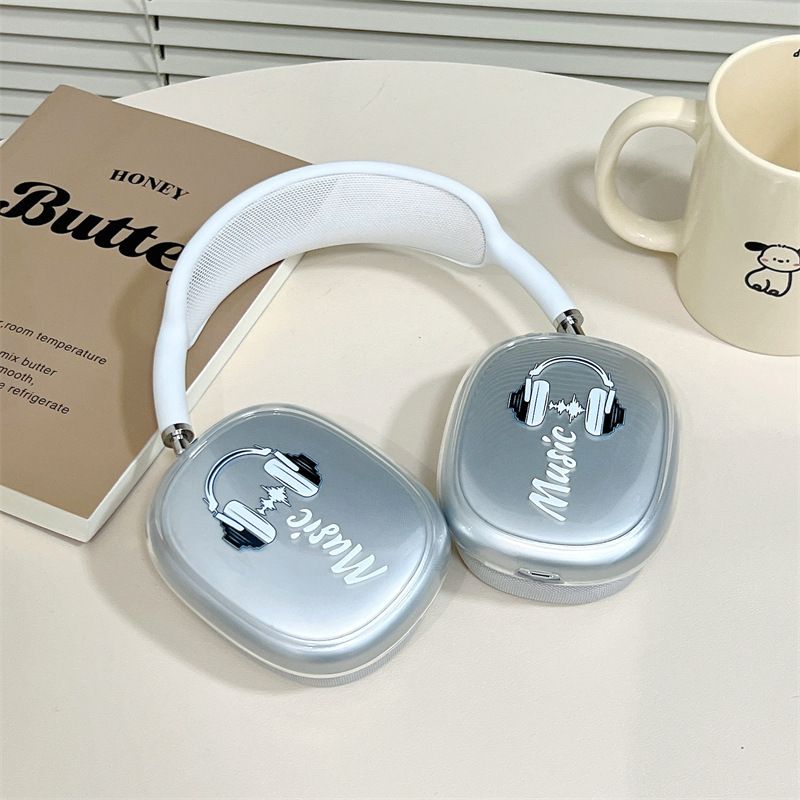 Personalized Headset for  AirPods MAX Headset Case Wireless Bluetooth Transparent Protective Cover_voghion.com