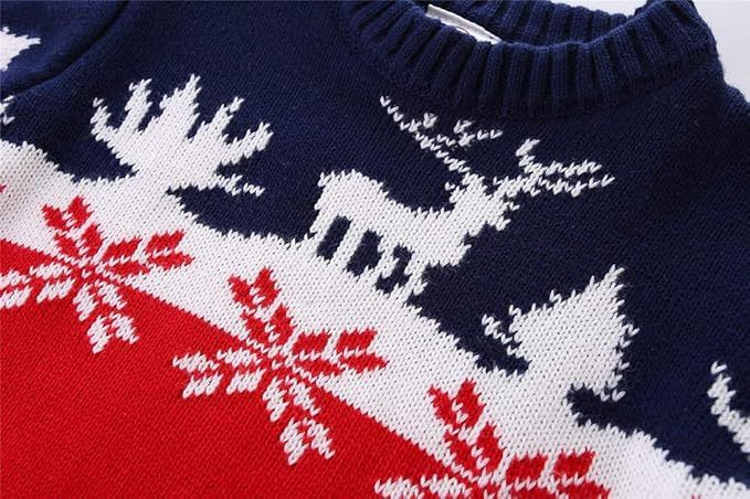 Pull en tricot doux pour enfants, motif dessin animé, unisexe, avec imprimés amusants (100-140 cm)_voghion.com
