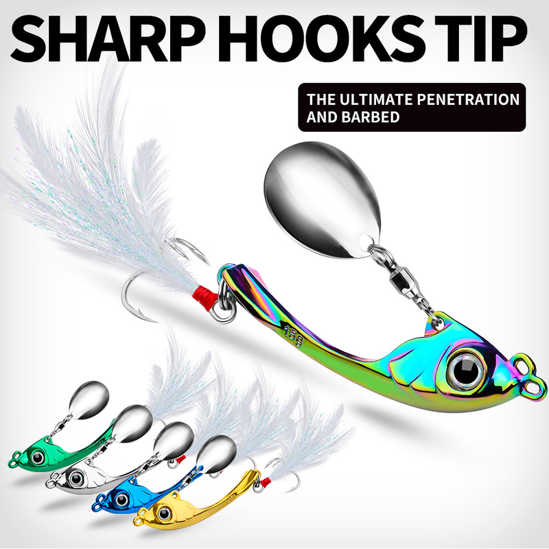 Long Casting Vibrating Swim VIB Zinc Alloy Fishing Spinner Sequin Topmouth Culter Bass Lure Bait_voghion.com