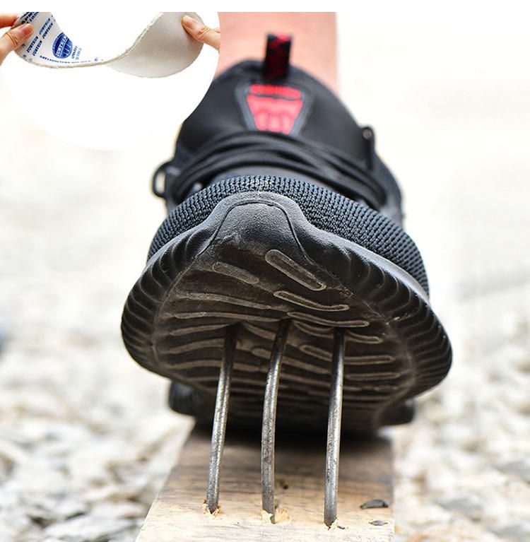 Trabo Fashion lichtgewicht comfortabele veiligheidsschoenen voor heren, kogelwerende en onverwoestbare beschermende schoenen_voghion.com