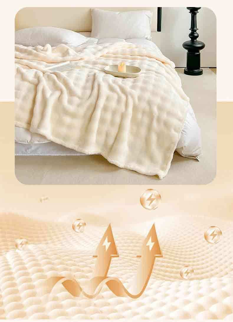 Winter-Flanelldecke, extra dick, Korallenvlies, für das Nickerchen im Wohnheim, Büro, weich und warm, Einzelbettgröße, für Studenten und Erwachsene_voghion.com