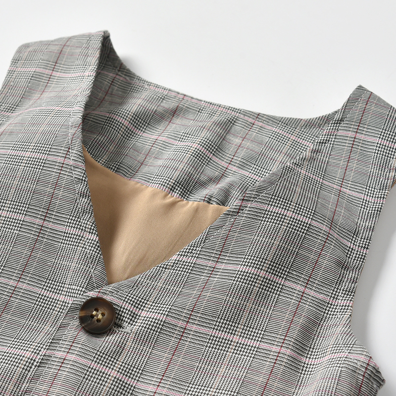 Gilet da ragazzo doppio scozzese, pantaloni lunghi, abito a camicia a maniche lunghe Gentleman Performance di quattro anni_voghion.com