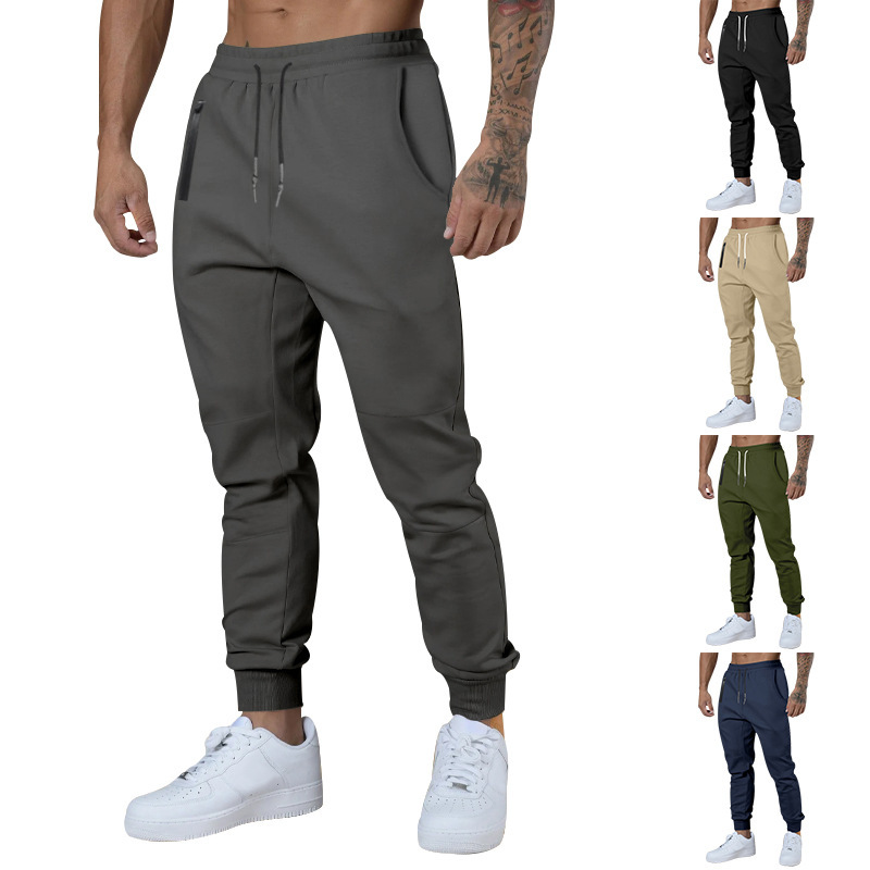 2023 Men's Drawstring Casual New Sports Pants Versatile Breathable Men_voghion.com