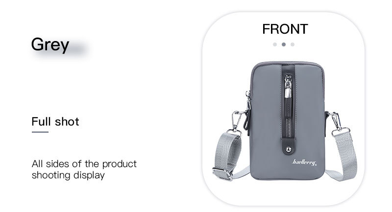 Baellerry New Men's Shoulder Bag Simple Casual Large Capacity Crossbody Bag Business Zipper Wallet_voghion.com