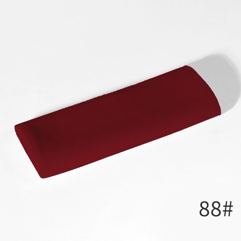 Solid Color Pearl Chiffon Scarf – Women's Long Windproof & Sandproof Headscarf (Four Seasons Versatile Middle Eastern Style)_voghion.com