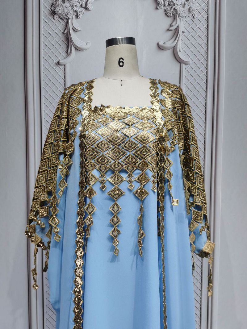 Women's Clothing Long Skirt Arab Robe Middle East New Two Piece Dress_voghion.com