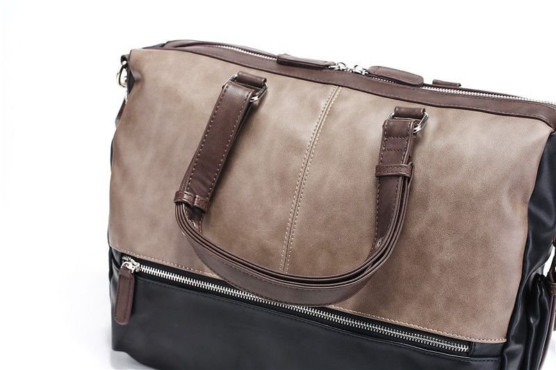 Doctor Bag Wholesale New Large Capacity Handbags Fashionable Simple Messenger Bags Travel Shoulder Bags Color Matching Men's Bags Large Bags_voghion.com