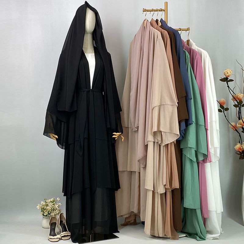 Sukienki na imprezę Eid Kimono Kpytomoa Plus Size Odzież damska Outer Banks Kaftan Marokański Hidżab Muzułmańskie Tureckie Pakistańskie Abaje_voghion.com
